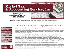 Tablet Screenshot of micheltaxservice.com